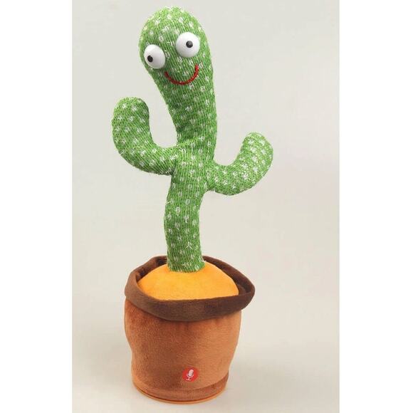 Dancing Cactus Toy Interactive Sensory Fun Music Lights Motor Skills Development - Picture 1 of 4